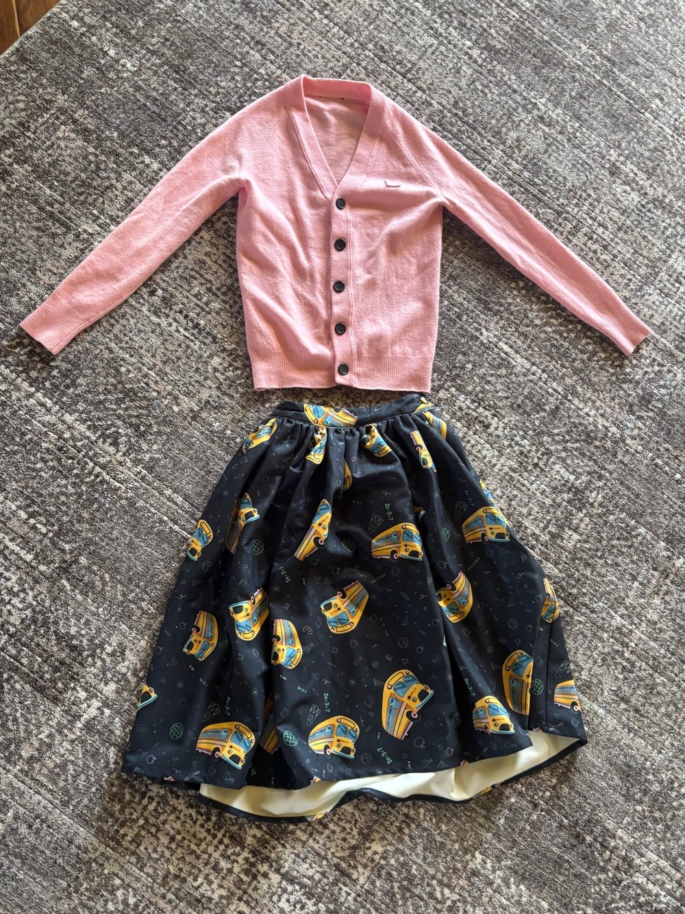 Unique Vintage School/Teacher Print Skirt (XS/2) NWT-Magic School-bus 90s